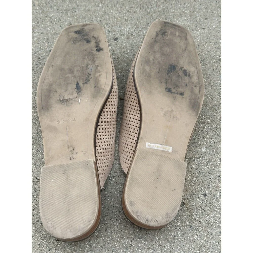 Dolce Vita Brevyn Mules Taupe Suede Women Size 8.5